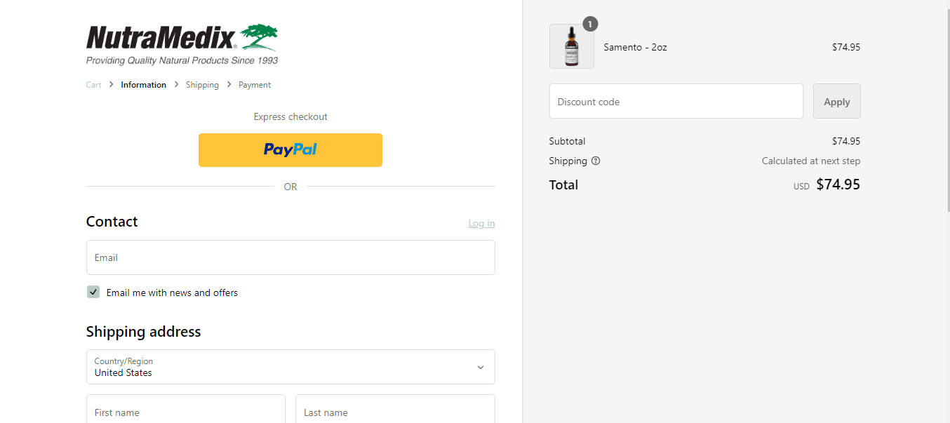 How to apply NutraMedix coupon code